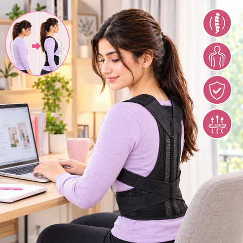 Posture Corrector for Women and Men, Adjustable Shoulder Brace, Upper Back Brace Support Belt, Shoulders Straightener Relieve Upper Back Pain and Posture Support
