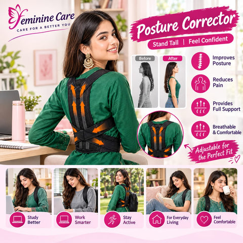 Posture Corrector for Women and Men, Adjustable Shoulder Brace, Upper Back Brace Support Belt, Shoulders Straightener Relieve Upper Back Pain and Posture Support