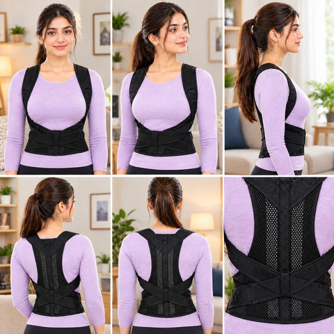 Posture Corrector for Women and Men, Adjustable Shoulder Brace, Upper Back Brace Support Belt, Shoulders Straightener Relieve Upper Back Pain and Posture Support