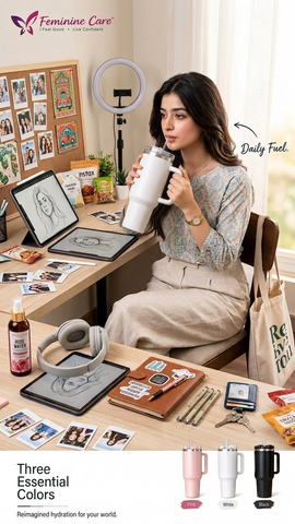 Tumbler - 1200 ml (40 oz),  Stainless Steel Tumbler With Straw, Handle And Lid - Dishwasher Safe Travel Mug - Cold for 12 Hours