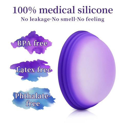 Purple Reusable Menstrual Disc | Medical Grade Silicone Leakproof Period Disc