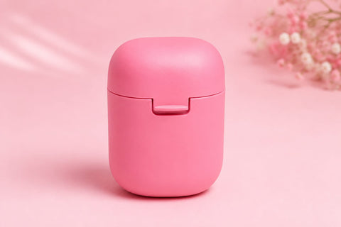 Pink Portable Menstrual Cup Sterilization Box | Reusable Silicone Sterilizer & Hygienic Storage Case