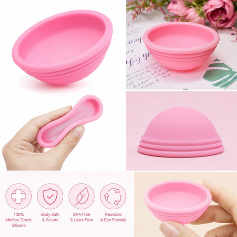 Pink Reusable Menstrual Disc | Medical Grade Silicone Leakproof Period Disc