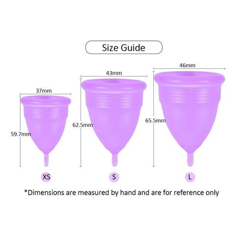 Purple Medical Grade Silicone Menstrual Cup for Women – Reusable Period Cup | Leakproof | Soft & Comfortable | Eco-Friendly Feminine Hygiene