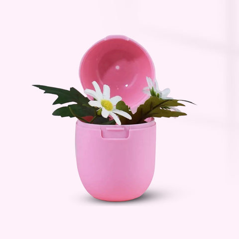 Pink Portable Menstrual Cup Sterilization Box | Reusable Silicone Sterilizer & Hygienic Storage Case