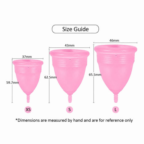 Pink Medical Grade Silicone Menstrual Cup for Women – Reusable Period Cup | Leakproof | Soft & Comfortable | Eco-Friendly Feminine Hygiene