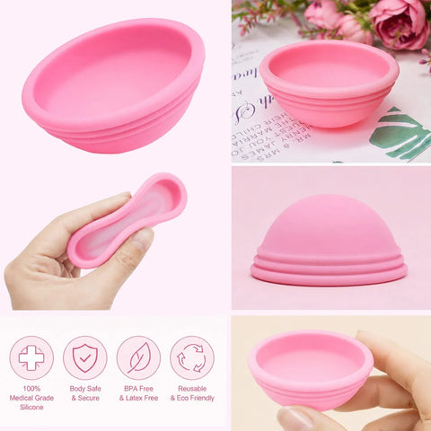 Pink Reusable Menstrual Disc | Medical Grade Silicone Leakproof Period Disc