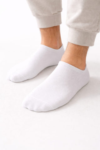 6 Pairs Socks Women,Soft Cotton Ankle Socks Breathable Wicking White Color