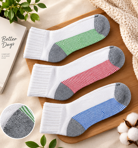 SoftStep Everyday Comfort Ankle Socks – 3 Pair Pack | Breathable & Durable