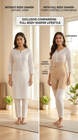 Full Body Shaper for Women | Seamless Tummy Control Shapewear Bodysuit with Waist Slimming Compression